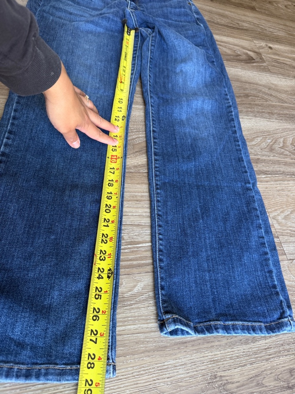 Judy Blue Straight-Leg Blue Jeans Size: 14W - Picture 7 of 10